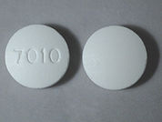 Chloroquine Phosphate: This is a Tablet imprinted with 7010 on the front, nothing on the back.