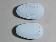 Viread: This is a Tablet imprinted with GILEAD  4331 on the front, 300 on the back.