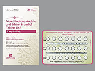 Tableta de 1Mg-20Mcg de Norethindrone-Ethin Estradiol