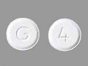 Ondansetron Odt: This is a Tablet Disintegrating imprinted with G on the front, 4 on the back.