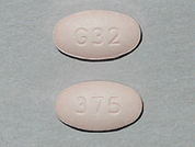 Naproxen: This is a Tablet imprinted with G32 on the front, 375 on the back.