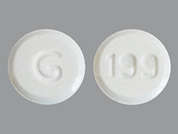 Telmisartan: This is a white round Tablet imprinted with G on the front, 199 on the back, and is manufactured by GLENMARK PHARMA.