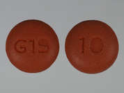 Felodipine Er: This is a brown round Tablet Er 24 Hr imprinted with G19 on the front, 10 on the back, and is manufactured by GLENMARK PHARMA.