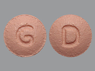 This is a Tablet imprinted with G on the front, D on the back.