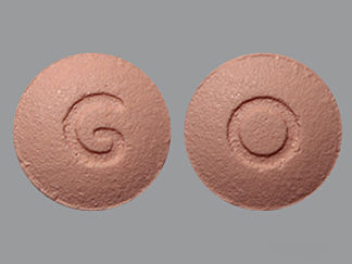 This is a Tablet imprinted with G on the front, O on the back.