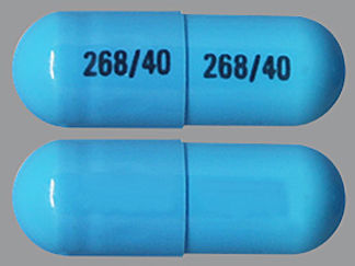 This is a Capsule imprinted with 268/40 on the front, 268/40 on the back.