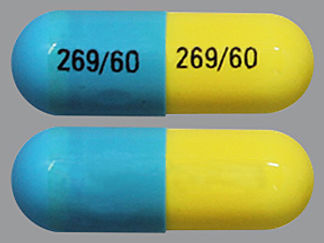 This is a Capsule imprinted with 269/60 on the front, 269/60 on the back.