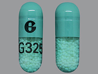 This is a Capsule Er imprinted with G on the front, G325 on the back.