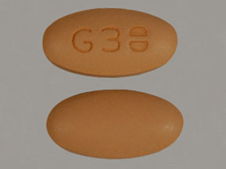 This is a Tablet I And Extend R Biphase 24hr imprinted with G38 on the front, nothing on the back.