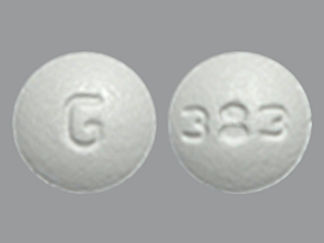 This is a Tablet imprinted with 383 on the front, G on the back.