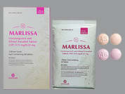 Marlissa: Esto es un Tableta multicolor (2) redondo imprimido con A5 or A6 en la parte delantera, nada en la parte posterior, y es fabricado por GLENMARK PHARMA.