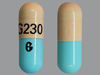 This is a Capsule Dr imprinted with G230 on the front, G on the back.