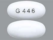 Sevelamer Hcl: This is a off-white oval Tablet imprinted with G446 on the front, nothing on the back, and is manufactured by GLENMARK PHARMA.