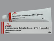 Hydrocortisone Butyrate: This is a Cream imprinted with nothing on the front, nothing on the back.