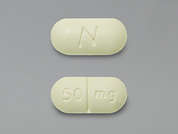 Azathioprine: Esto es un Tableta amarillo oblongo imprimido con N en la parte delantera, 50 mg en la parte posterior, y es fabricado por GLENMARK PHARMA.
