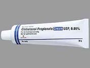 Clobetasol Propionate: Esto es un Crema imprimido con nada en la parte delantera, nada en la parte posterior, y es fabricado por None.