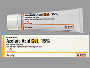 Azelaic Acid: Esto es un Gel imprimido con nada en la parte delantera, nada en la parte posterior, y es fabricado por None.