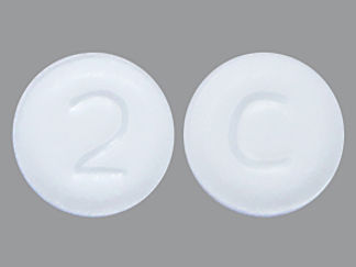 This is a Tablet Sublingual imprinted with 2 on the front, C on the back.