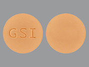 Tybost: This is a Tablet imprinted with GSI on the front, nothing on the back.