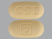 Vosevi: This is a Tablet imprinted with GSI on the front, logo on the back.