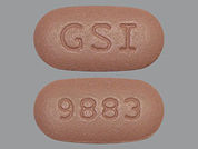 Biktarvy: This is a Tablet imprinted with GSI on the front, 9883 on the back.