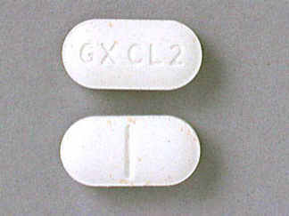 This is a Tablet Chewable Dispersible imprinted with GX CL2 on the front, nothing on the back.