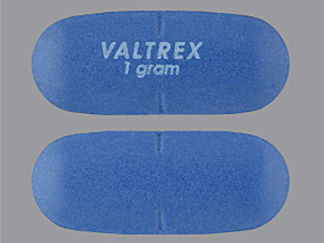 This is a Tablet imprinted with VALTREX  1 gram on the front, nothing on the back.