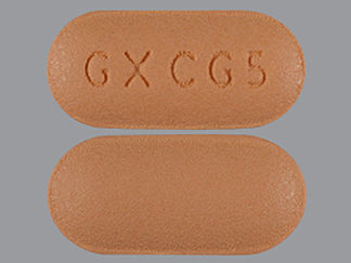 This is a Tablet imprinted with GX CG5 on the front, nothing on the back.