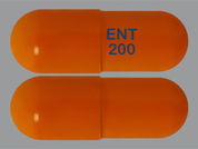 Rozlytrek: This is a Capsule imprinted with ENT  200 on the front, nothing on the back.