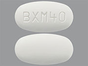 Xofluza: This is a Tablet imprinted with BXM40 on the front, nothing on the back.