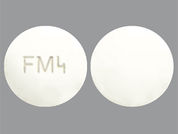Methylphenidate Er: This is a white round Tablet Er imprinted with FM4 on the front, nothing on the back, and is manufactured by GRANULES PHARMA.