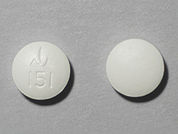 Vesicare: This is a Tablet imprinted with logo and 151 on the front, nothing on the back.