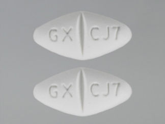 This is a Tablet imprinted with GX CJ7 on the front, GX CJ7 on the back.