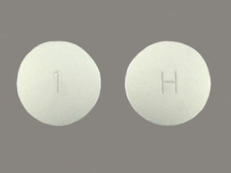 This is a Tablet imprinted with H on the front, 1 on the back.