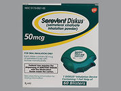 Serevent Diskus: This is a Blister With Inhalation Device imprinted with nothing on the front, nothing on the back.
