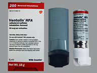 Ventolin Hfa 90Mcg (package of 18.0 gram(s)) Hfa Aerosol With Adapter