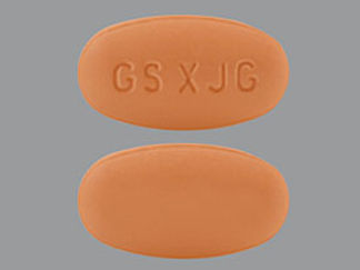 This is a Tablet imprinted with GS XJG on the front, nothing on the back.