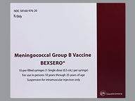 Jeringa de 50-50/0.5 (package of 5.0 ml(s)) de Bexsero