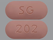 Fexofenadine Hcl: This is a Tablet imprinted with SG on the front, 202 on the back.