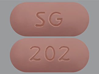 This is a Tablet imprinted with SG on the front, 202 on the back.