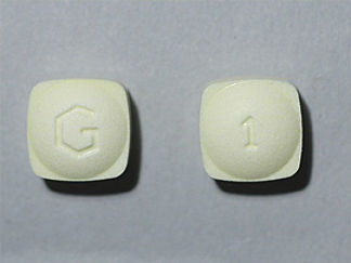 This is a Tablet Er 24 Hr imprinted with G on the front, 1 on the back.