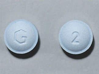 This is a Tablet Er 24 Hr imprinted with G on the front, 2 on the back.