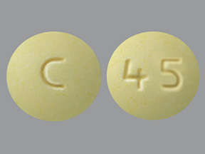 What does Olanzapine look like?