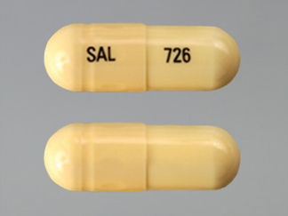 This is a Capsule imprinted with SAL on the front, 726 on the back.
