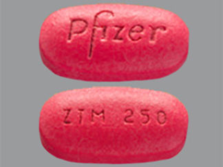 This is a Tablet imprinted with Pfizer on the front, ZTM 250 on the back.