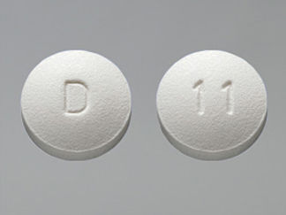 This is a Tablet imprinted with D on the front, 11 on the back.