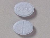 Triazolam: This is a Tablet imprinted with G 3718 on the front, nothing on the back.