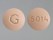 Spironolactone W/Hctz: Esto es un Tableta imprimido con G en la parte delantera, 5014 en la parte posterior, y es fabricado por None.