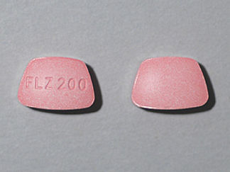 This is a Tablet imprinted with FLZ 200 on the front, nothing on the back.