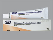 Fluticasone Propionate: This is a Cream imprinted with nothing on the front, nothing on the back.